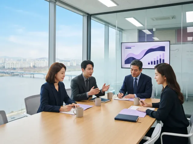 분기 전략 리뷰 회의(예시 사진)